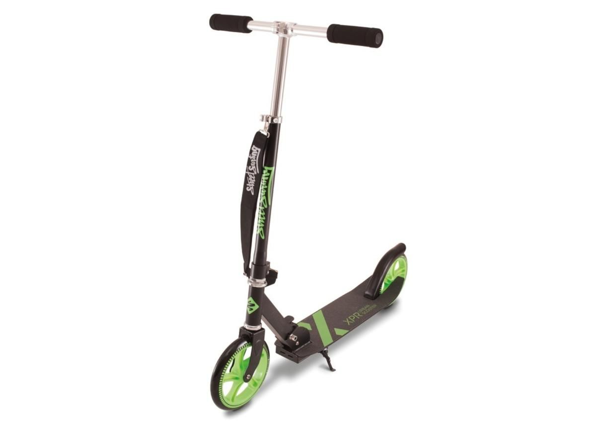 Tõukeratas Urban XPR Black Green Street Surfing suurendatud