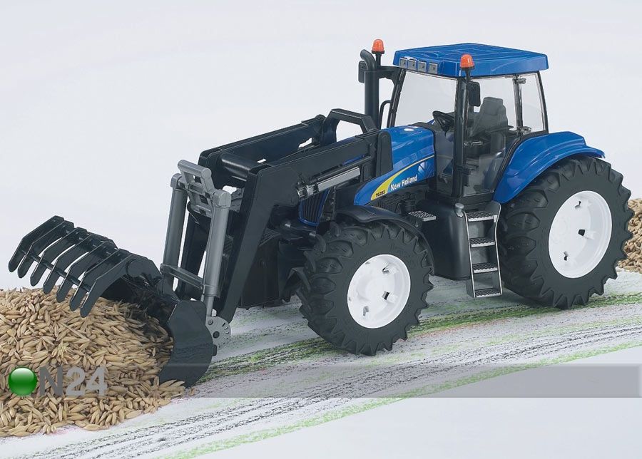 Traktor New Holland laaduriga suurendatud