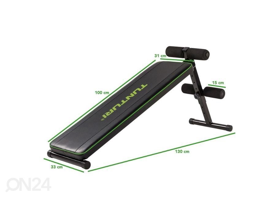 Treeningpink Tunturi AB20 Abdominal Bench suurendatud mõõdud