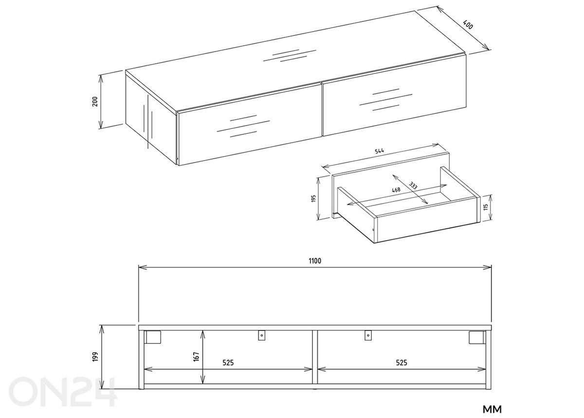 Tualettlaud Mika suurendatud mõõdud