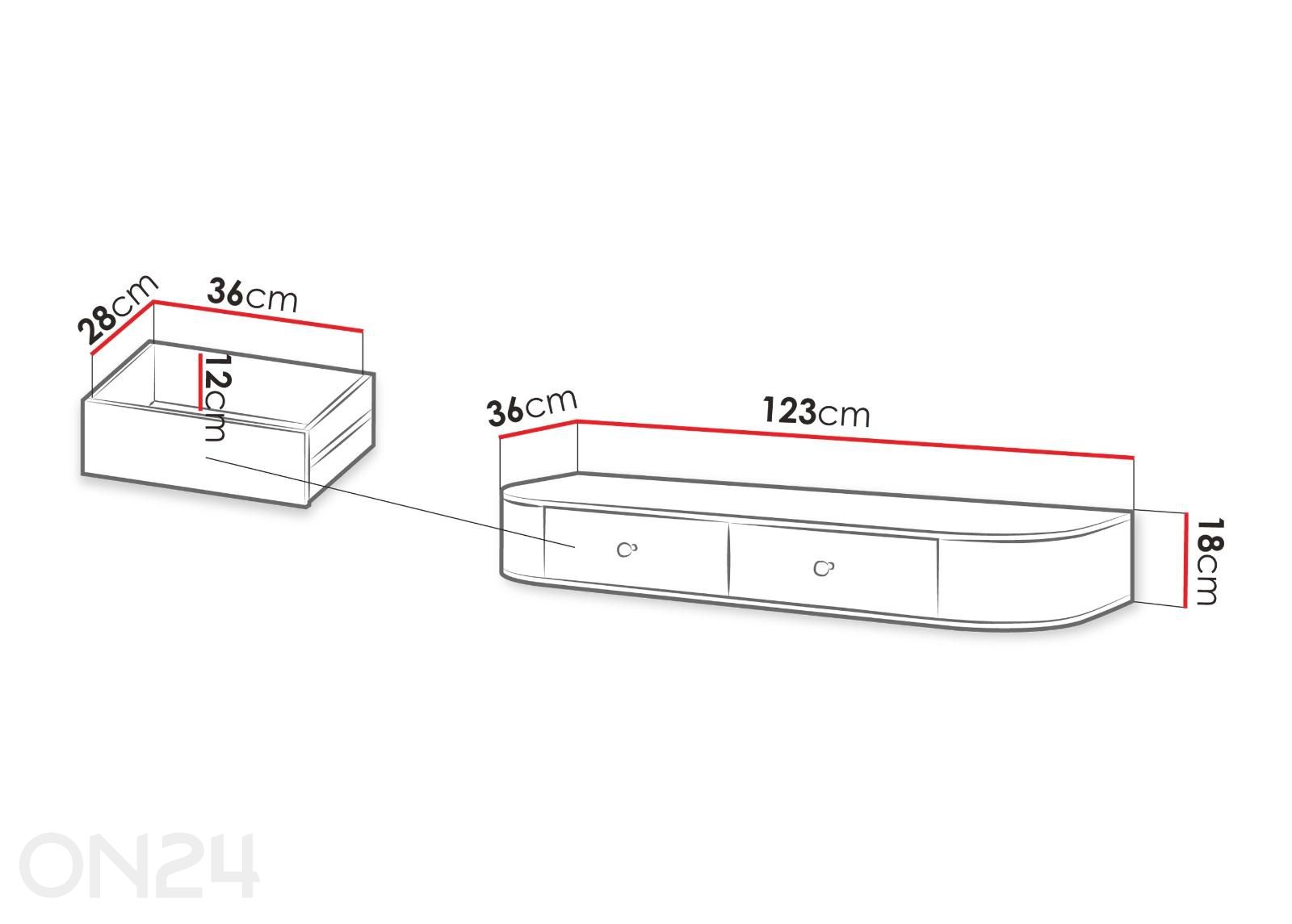 Tualettlaud Sepiroz 2S suurendatud mõõdud