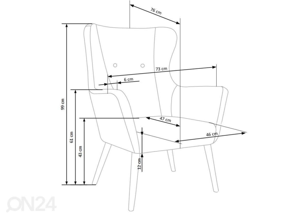 Tugitool suurendatud mõõdud