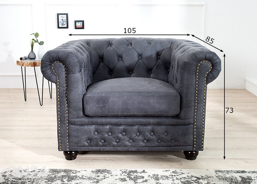 Tugitool Chesterfield suurendatud mõõdud