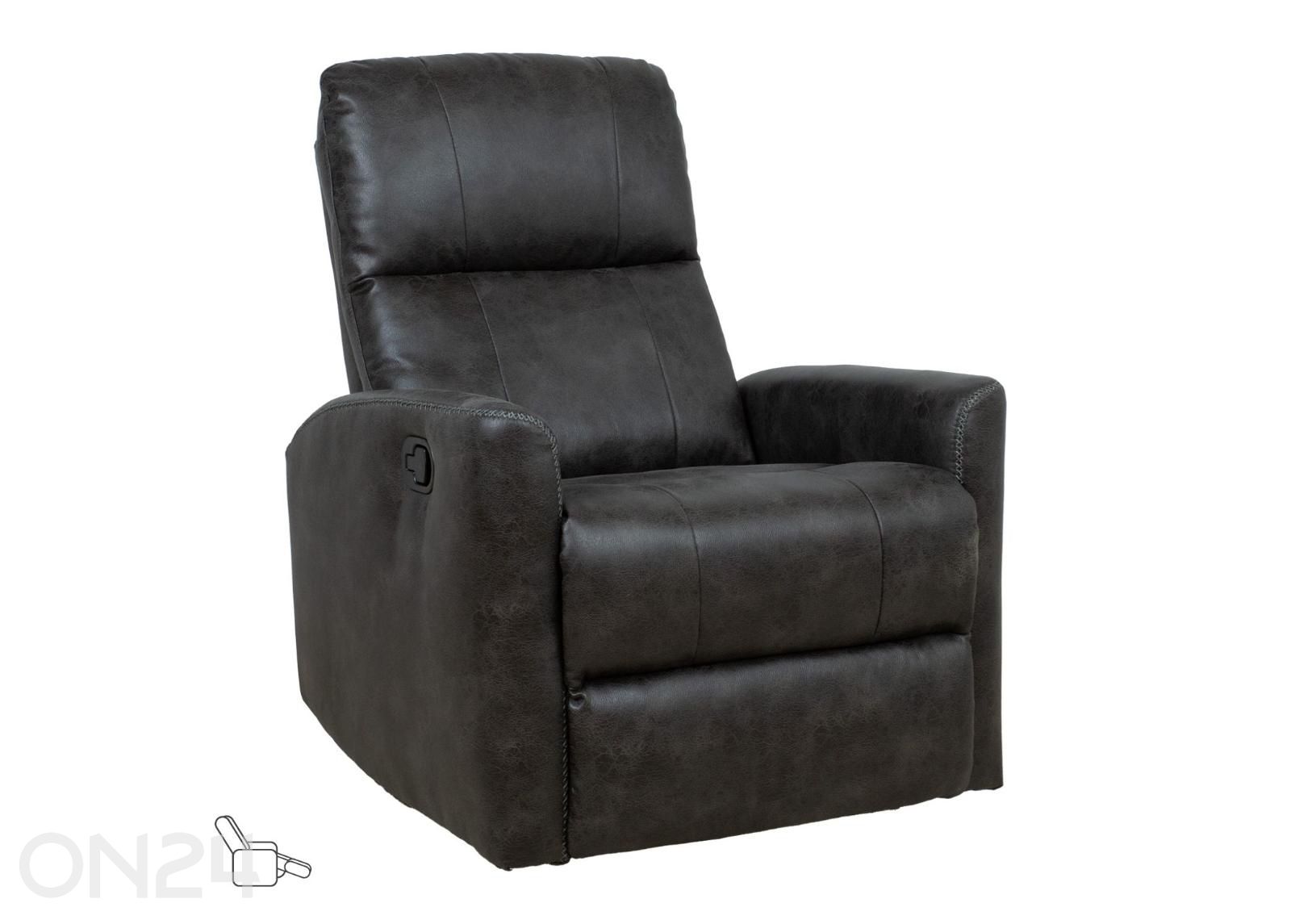 Tugitool Diego kiikuv ja pöörlev manuaalne recliner suurendatud