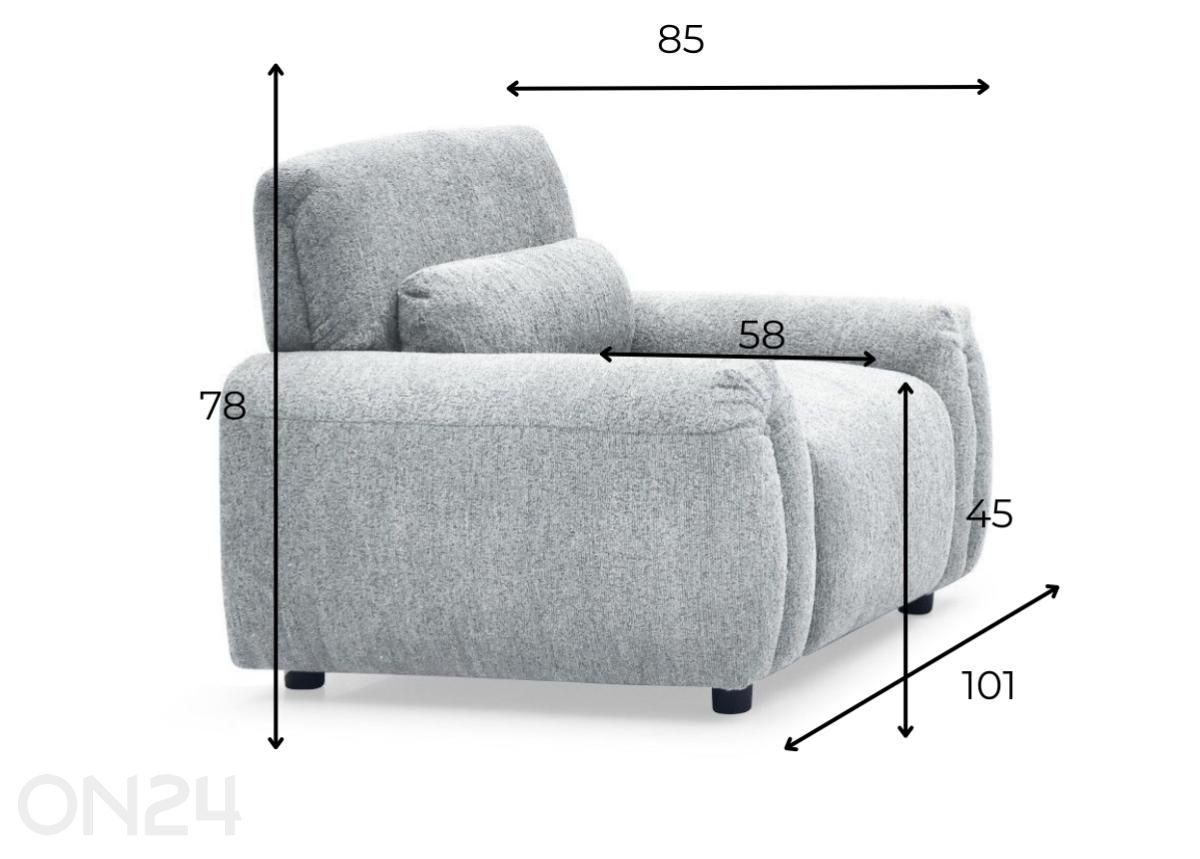 Tugitool Medelin suurendatud mõõdud