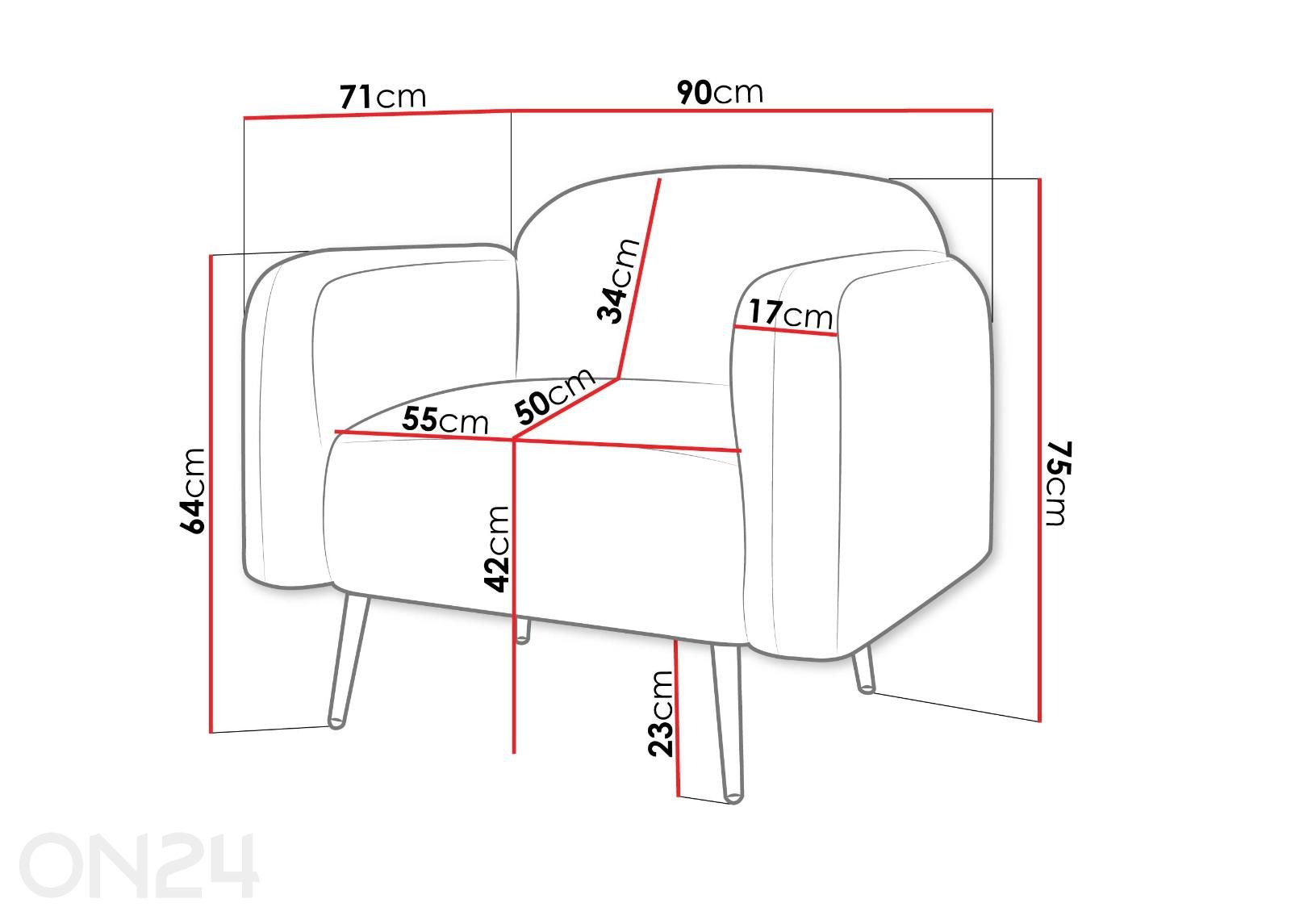 Tugitool Nami suurendatud mõõdud