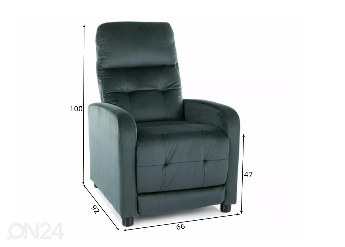 Tugitool recliner suurendatud mõõdud