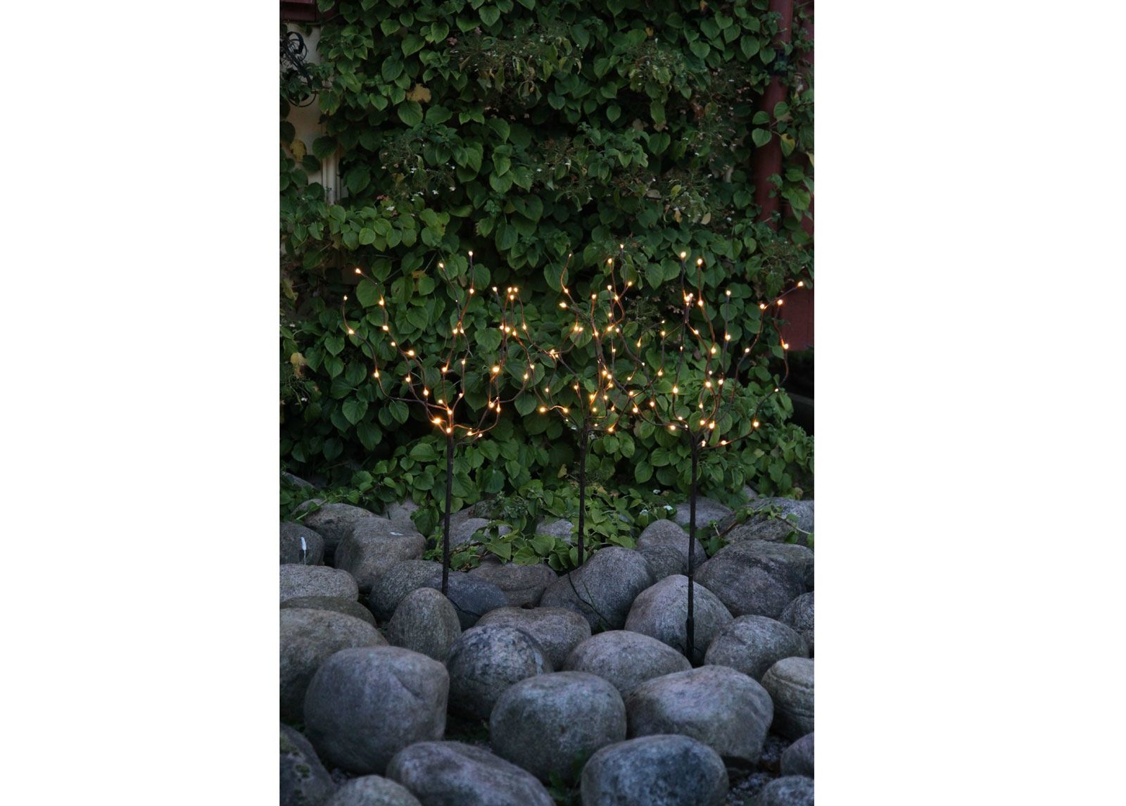 Tuledega kunstpuu komplekt 3 tk LED suurendatud