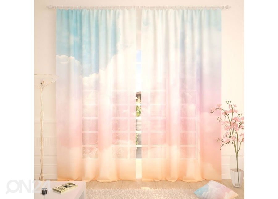 Tüllkardin Bright Clouds 400x260 cm suurendatud