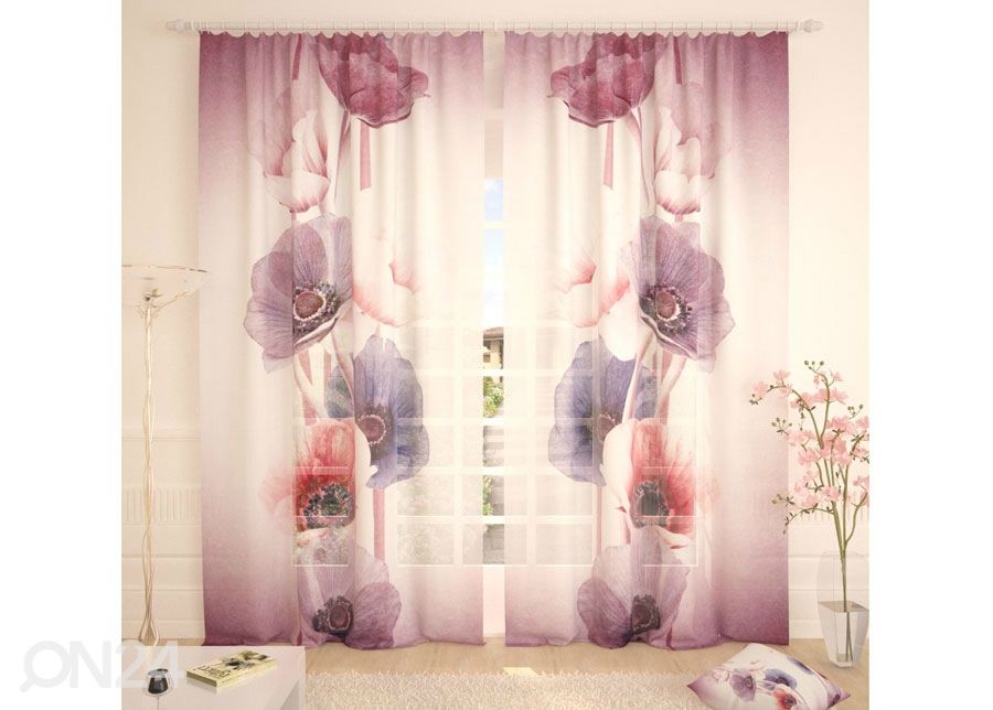 Tüllkardin Floral Vintage 400x260 cm suurendatud