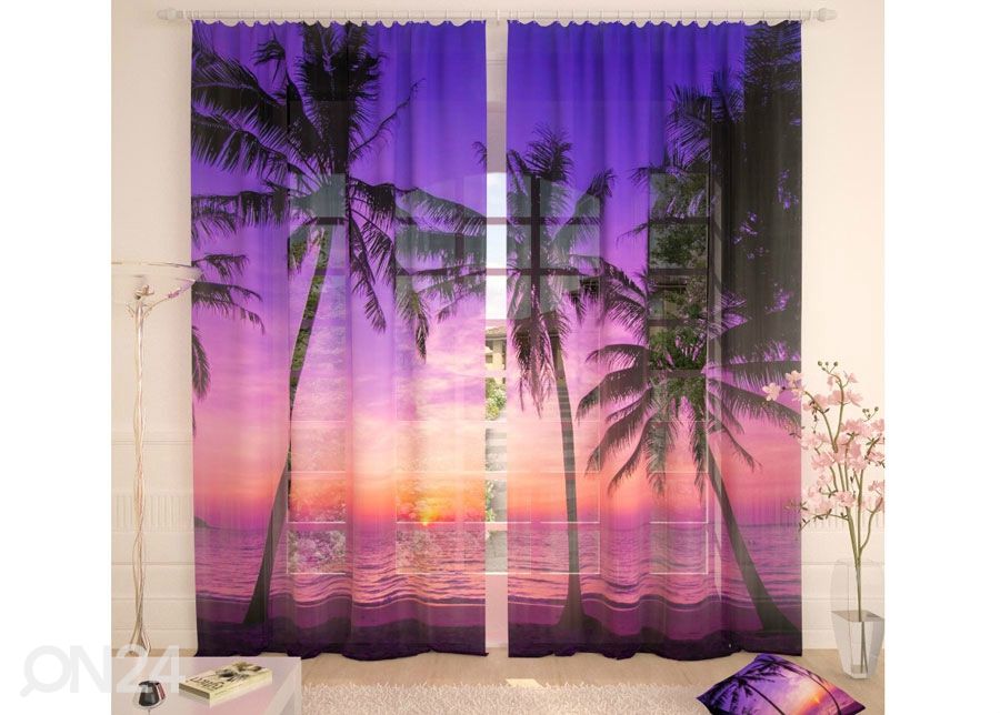 Tüllkardin Purple Sunset 400x260cm suurendatud