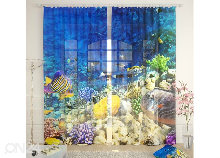 Tüllkardin Sea World 400x260 cm suurendatud