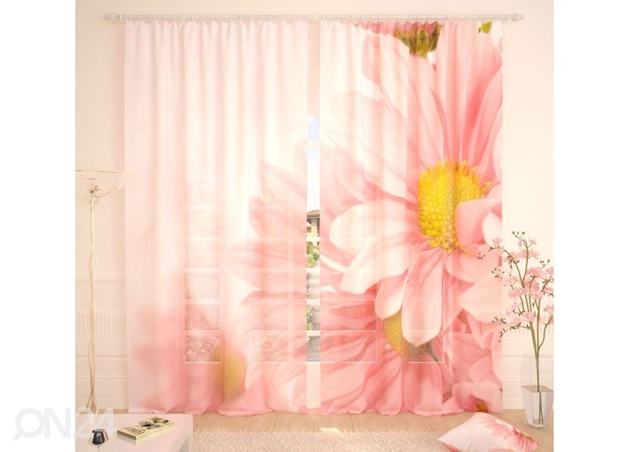 Tüllkardin Soft Flowers 400x260 cm suurendatud