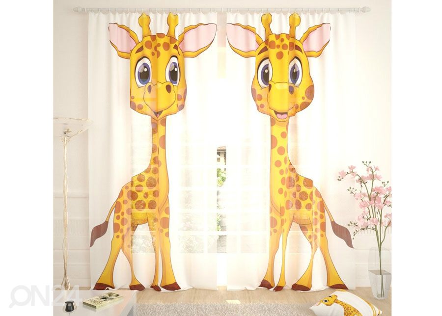Tüllkardin Two Giraffes 400x260 cm suurendatud