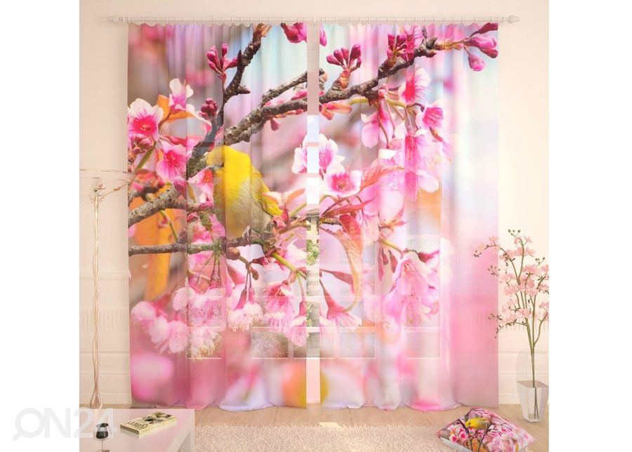 Tüllkardin Yellow Bird 400x260 cm suurendatud