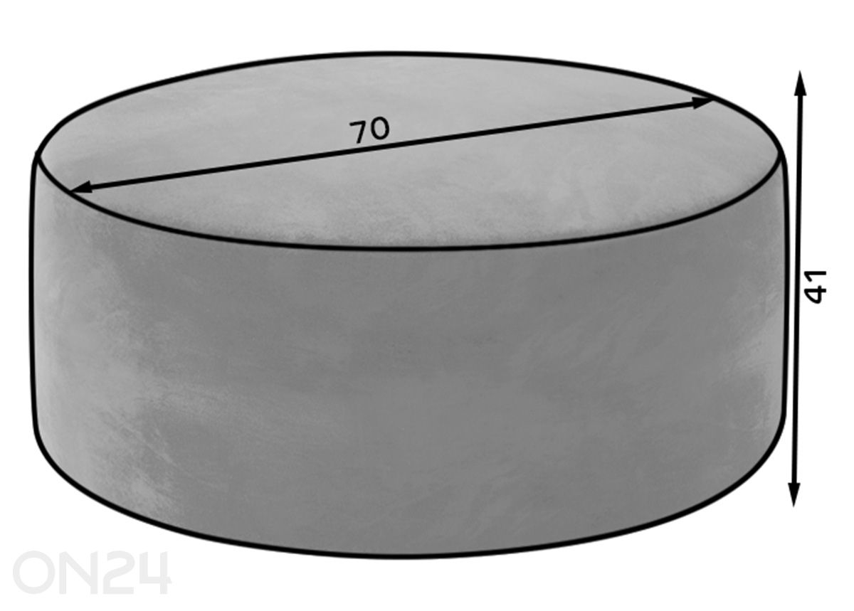 Tumba 70 cm suurendatud mõõdud