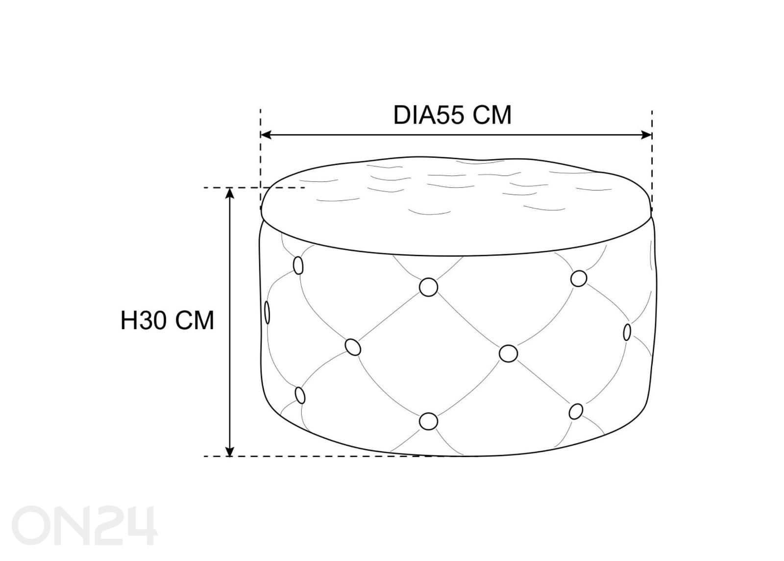 Tumba Alia suurendatud mõõdud