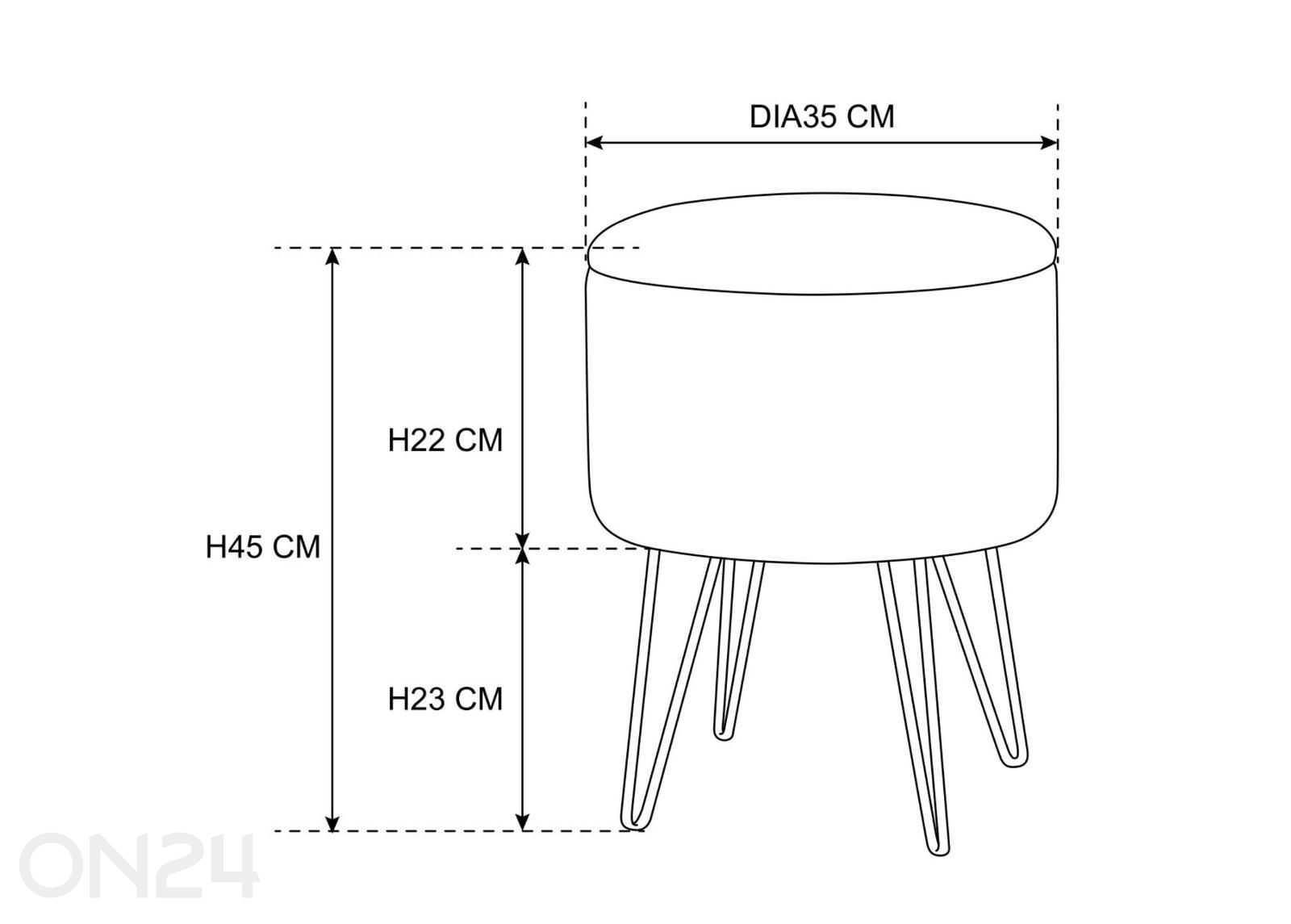 Tumba Lili suurendatud mõõdud