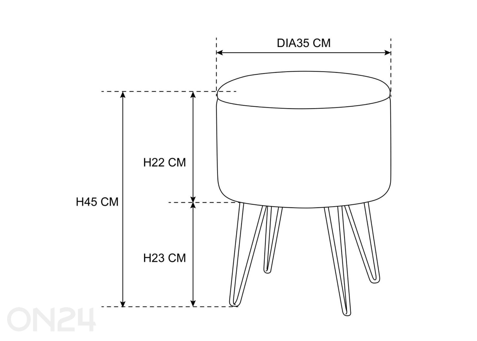 Tumba Lili suurendatud mõõdud