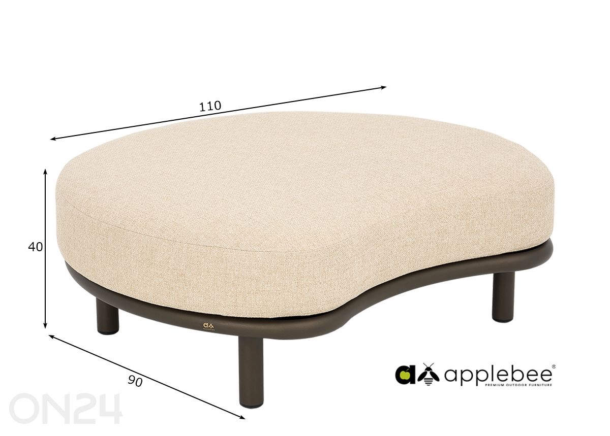 Tumba Moon Island suurendatud mõõdud