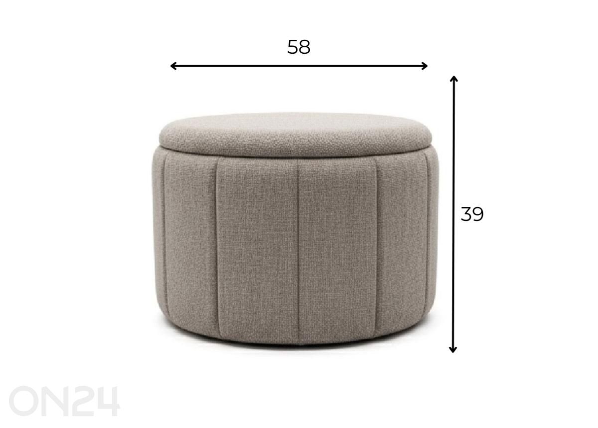 Tumba Nermo D58, hall suurendatud mõõdud