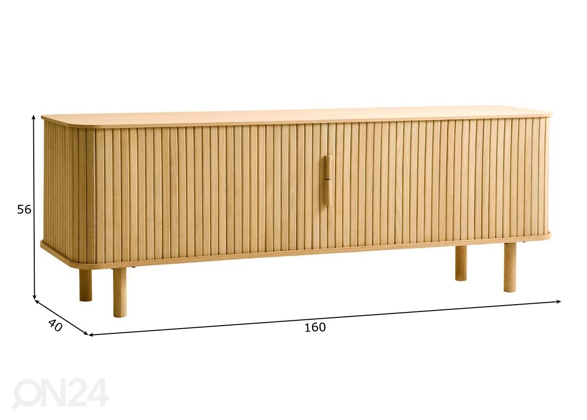 TV-alus 160 cm suurendatud mõõdud