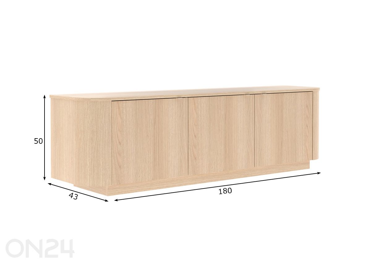 Tv-alus Adriatico 180 cm suurendatud mõõdud