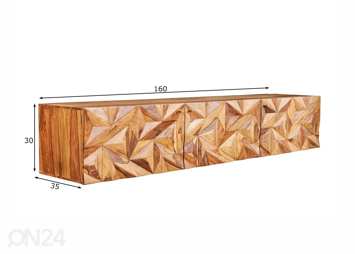 Tv-alus Alpine 160 cm suurendatud mõõdud