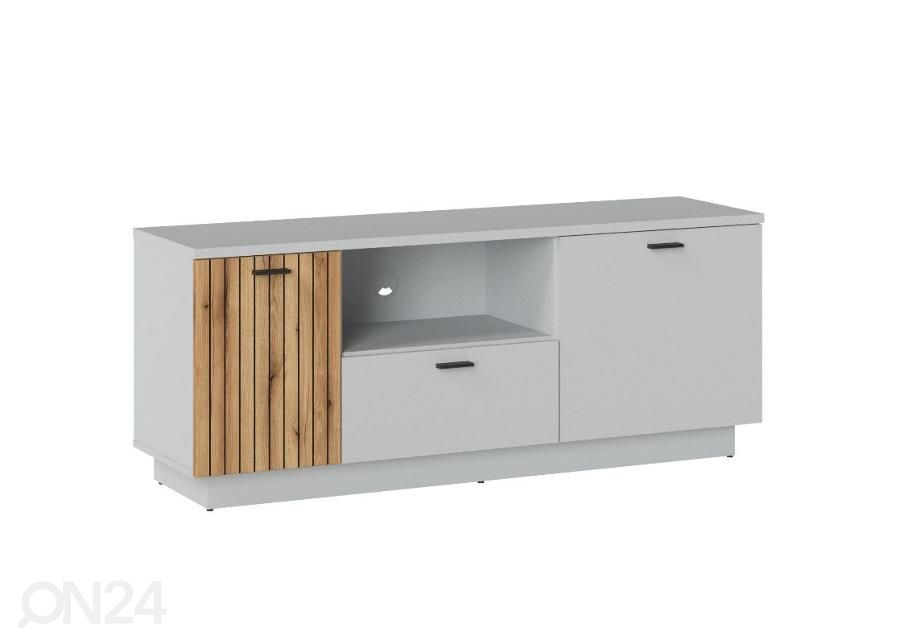 Tv-alus Alverno 145 cm, helehall/tamm suurendatud