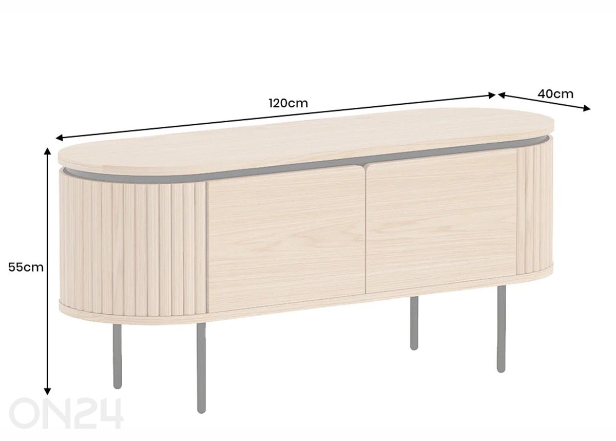 Tv-alus Atelier 120 cm suurendatud mõõdud