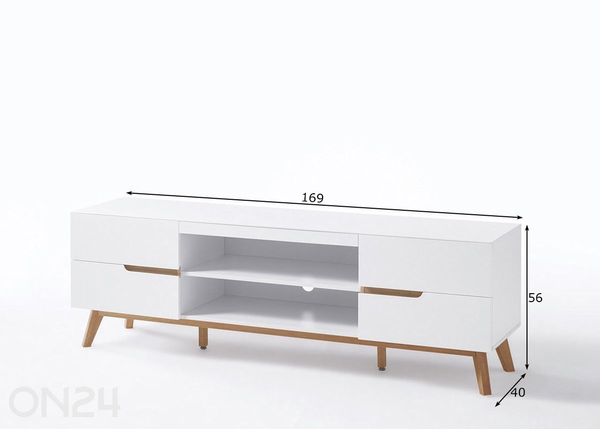 Tv-alus Cervo suurendatud mõõdud