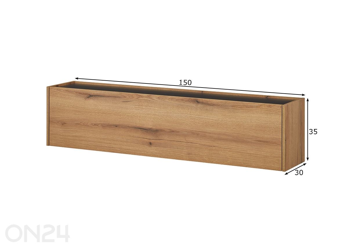 Tv-alus City 150 cm suurendatud mõõdud