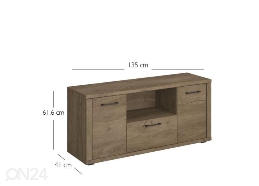 TV-alus Cordan 135 cm suurendatud mõõdud