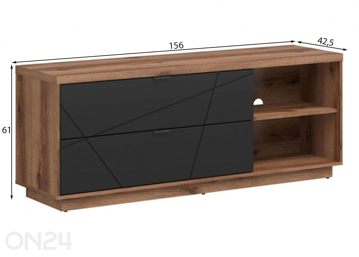 TV alus Forn suurendatud mõõdud