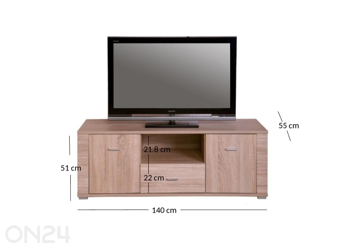 Tv-alus Gress suurendatud mõõdud