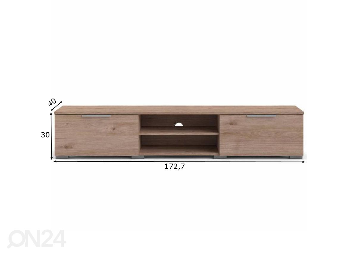 Tv-alus Match 172,7 cm suurendatud mõõdud