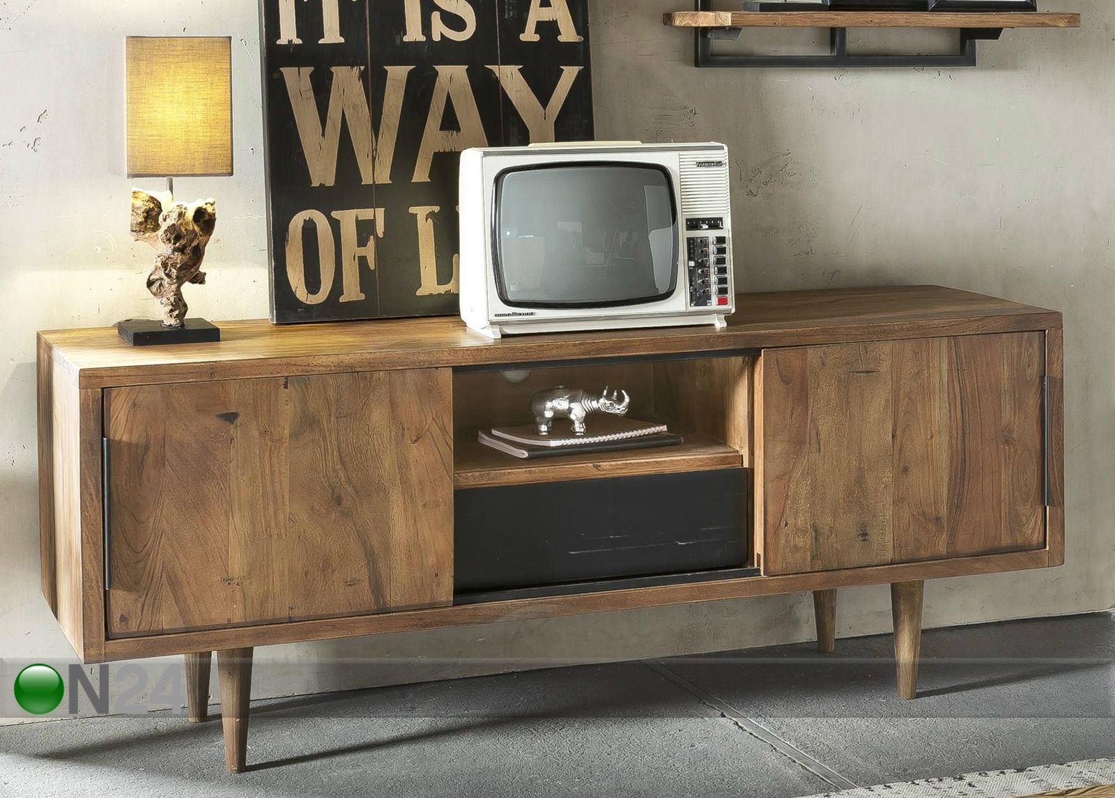 TV-alus Mid Century 145 cm suurendatud