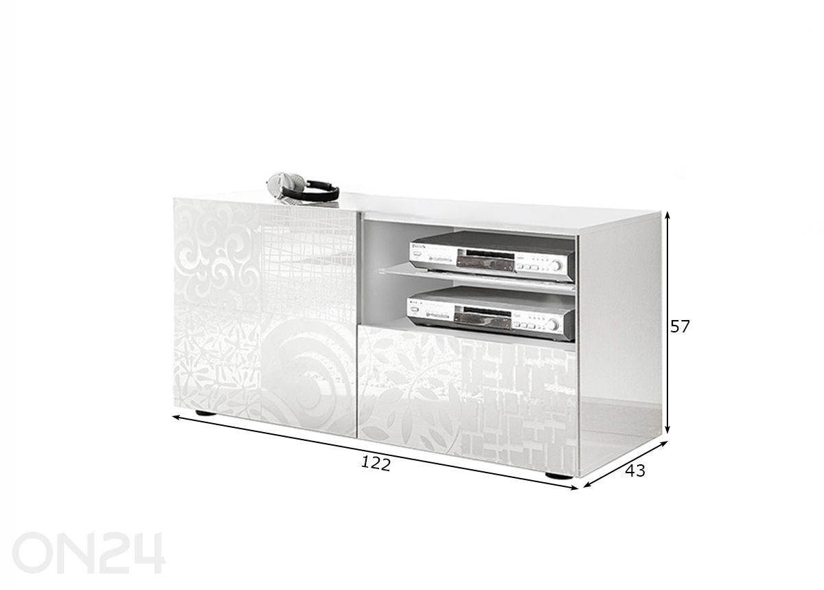 Tv-alus Miro suurendatud mõõdud