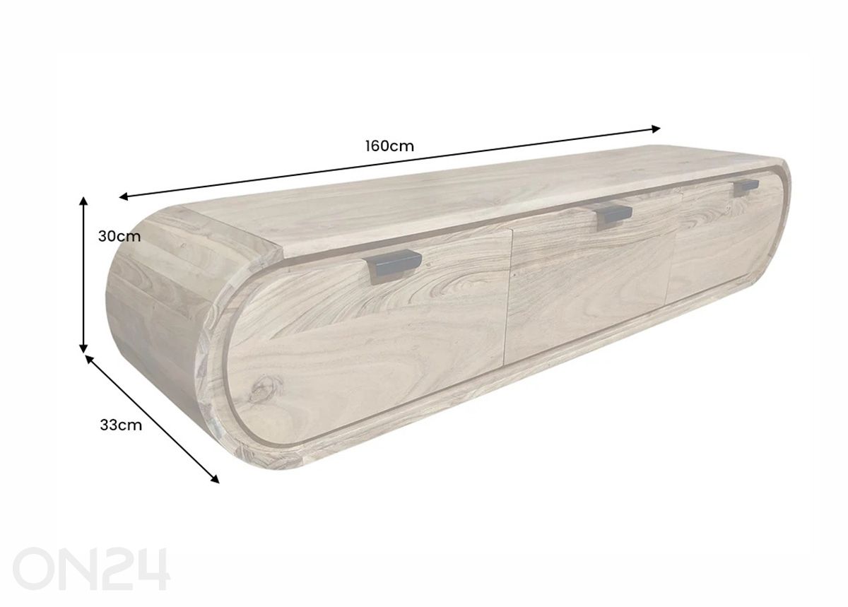 Tv-alus Organic suurendatud mõõdud