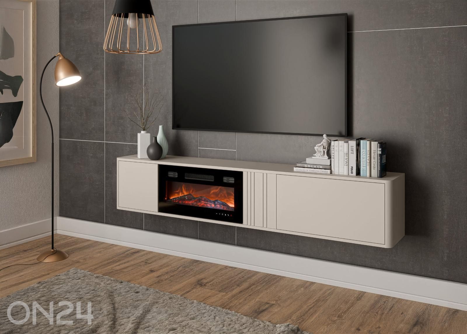 TV-alus Philippe 190 kaminaga suurendatud