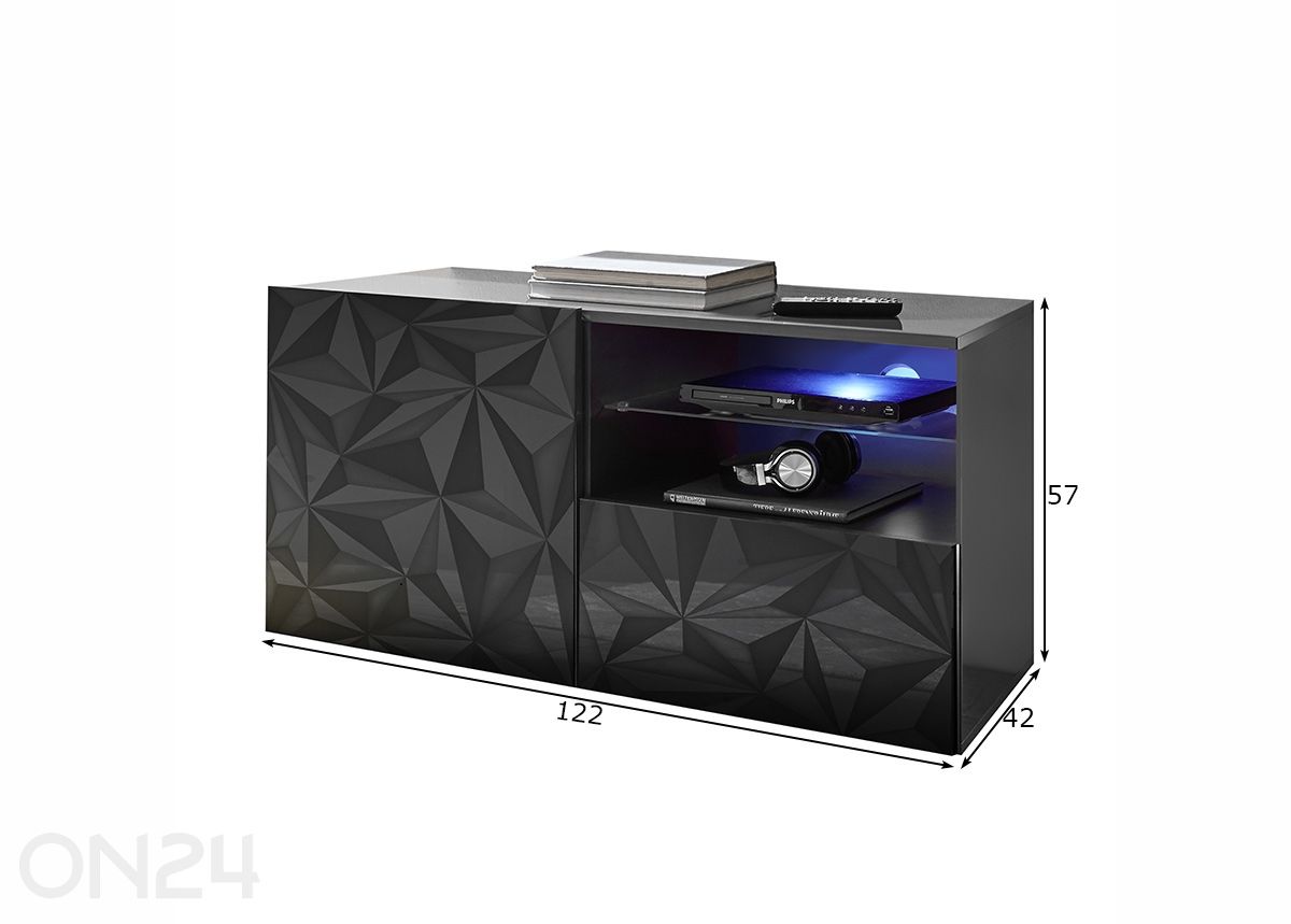 Tv-alus Prisma suurendatud mõõdud