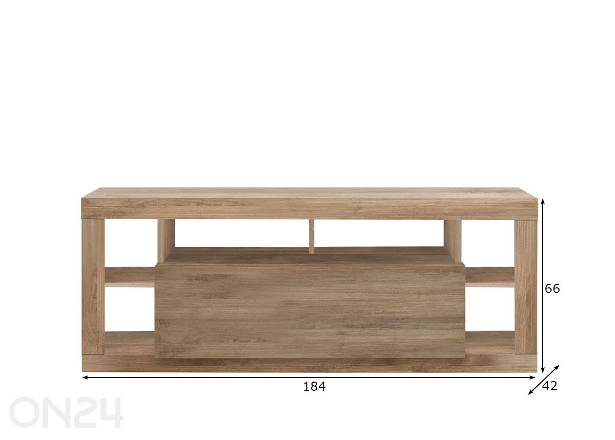 Tv-alus Rimini suurendatud mõõdud