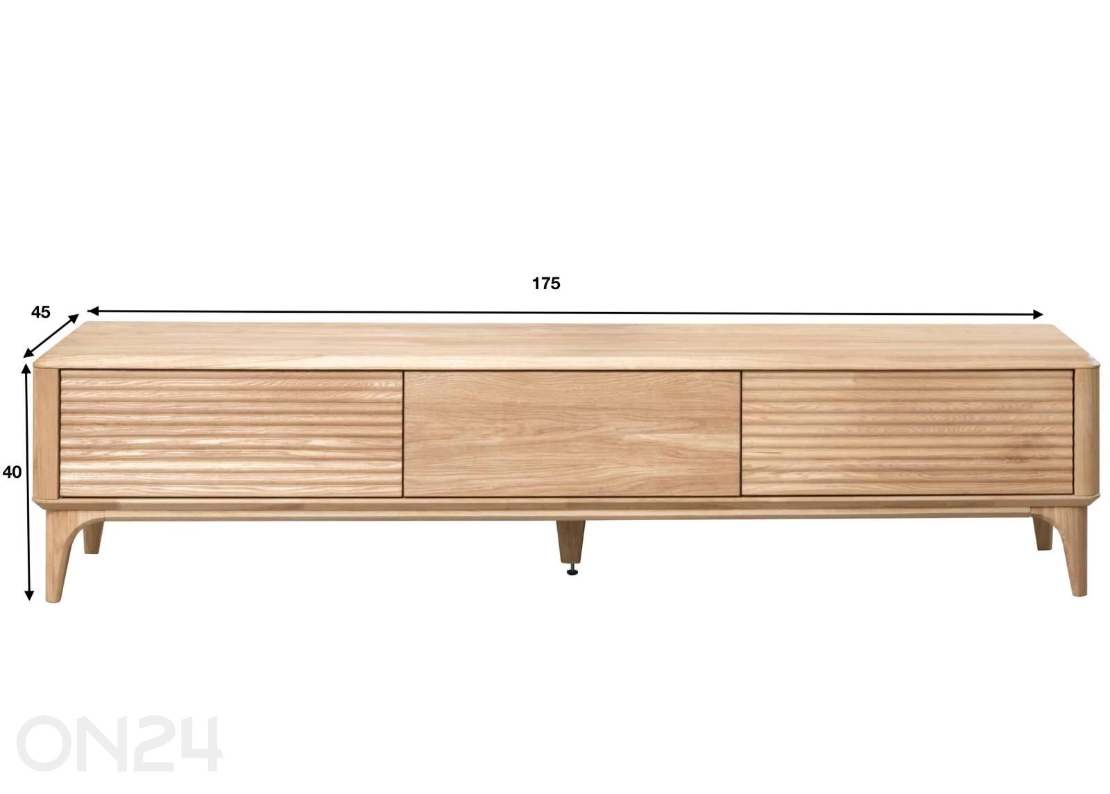 TV-alus Salt 175 cm suurendatud mõõdud