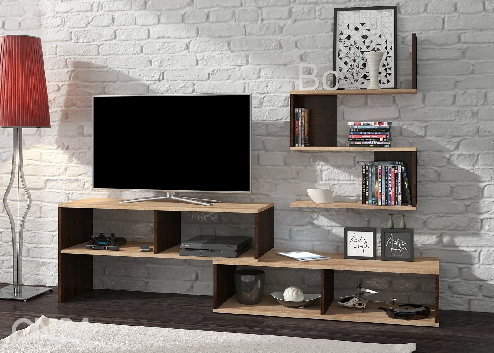 TV-alus + seinariiul 185 cm suurendatud