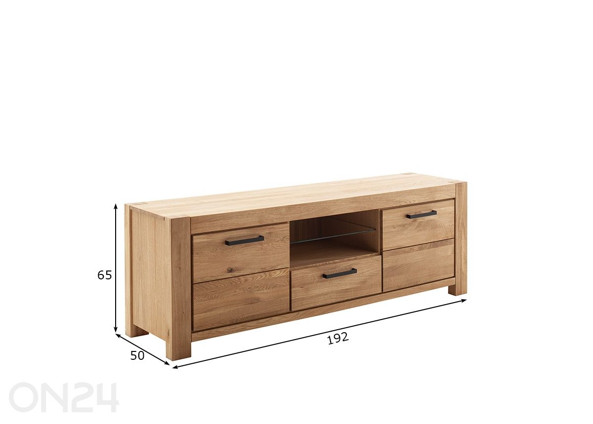 Tv-alus Silias 192 cm suurendatud mõõdud