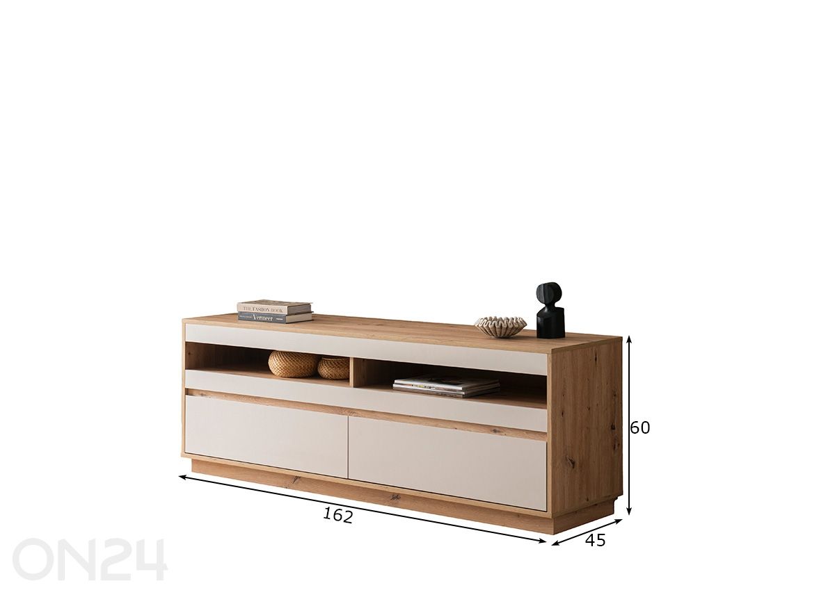 Tv-alus Sonora 162 cm suurendatud mõõdud