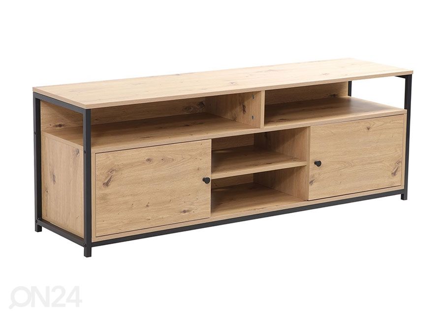TV-alus Study 150x40xH54 cm, tamm/must suurendatud