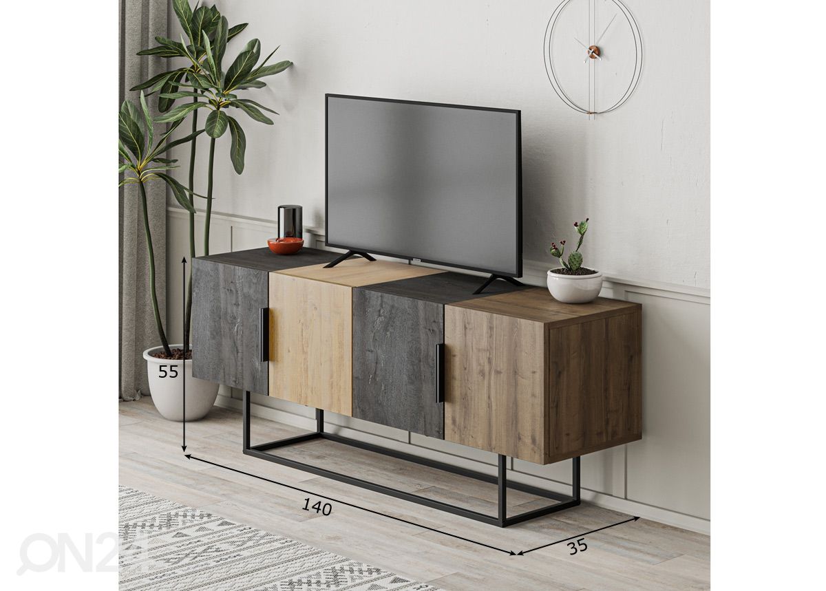 TV-alus Titan Multi 140 cm suurendatud mõõdud
