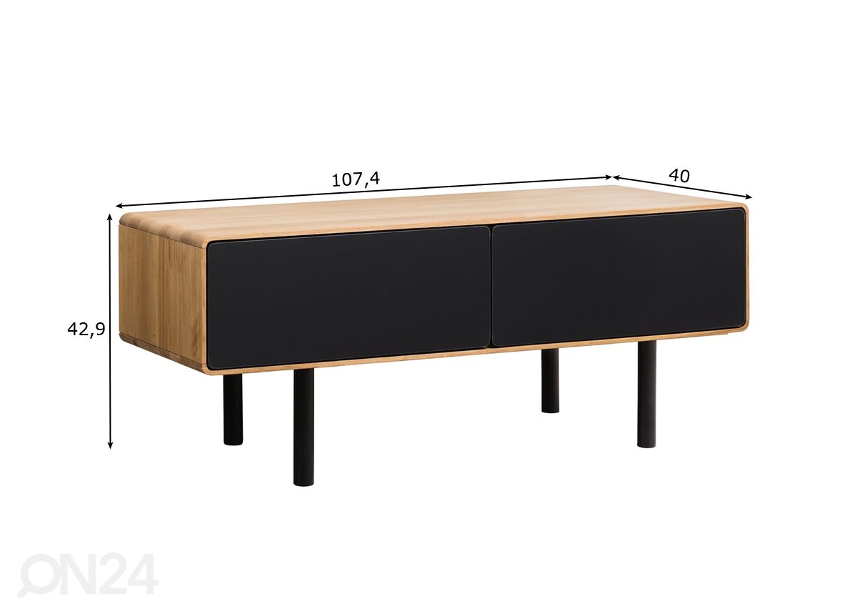 TV-alus Tokyo 107 cm suurendatud mõõdud