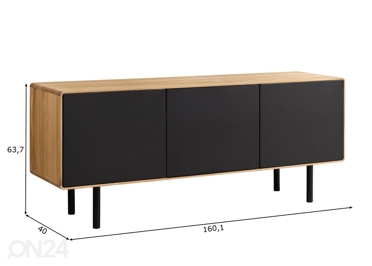 TV-alus Tokyo 160 cm suurendatud mõõdud